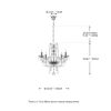 K9 Crystal Chandelier 4 Lights Modern Candle LED Chandelier Light Ceiling Lamp