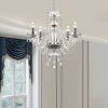 K9 Crystal Chandelier 4 Lights Modern Candle LED Chandelier Light Ceiling Lamp