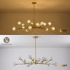 Modern American chandelier golden iron -15 bulb