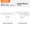 42 in. Indoor Matte Black Retractable Blades Ceiling Fan with Light Kit and Remote Control
