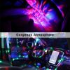 2x USB Mini Disco DJ Ball Car Party Atmospher Light Bar Colorful Sound Activated