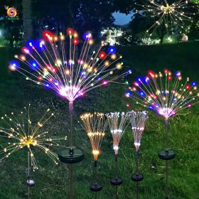 Firework Lights Christmas Outdoor Led Holiday Sky Starry Lights (Option: Warm White-150cm-8Modes remote control)