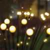 Outdoor Solar LED Firefly Swaying Lawn Light Waterproof Garden Landscape Lamp